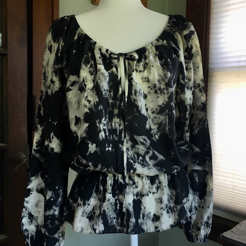 Michael Kors Silk Tie Dye Blouse